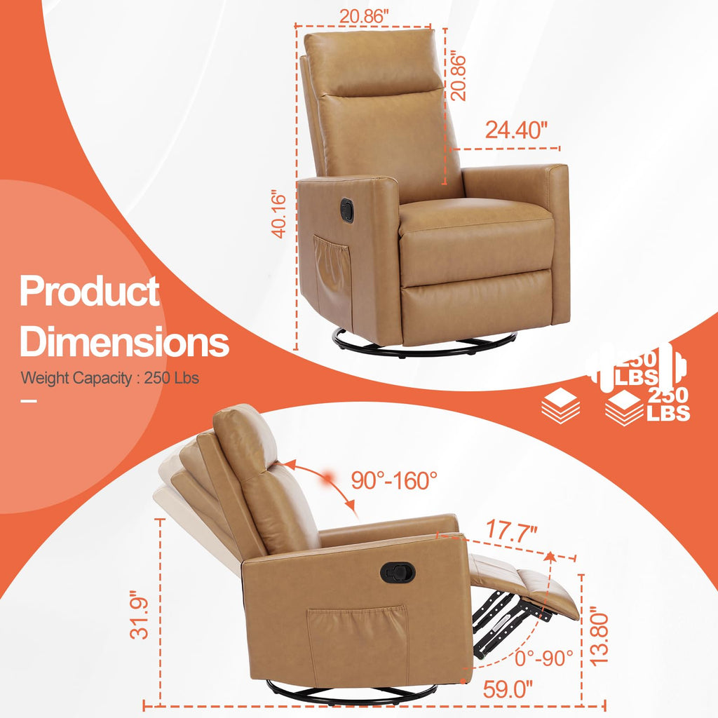 360 Swivel Rocker Recliner Chair D133589