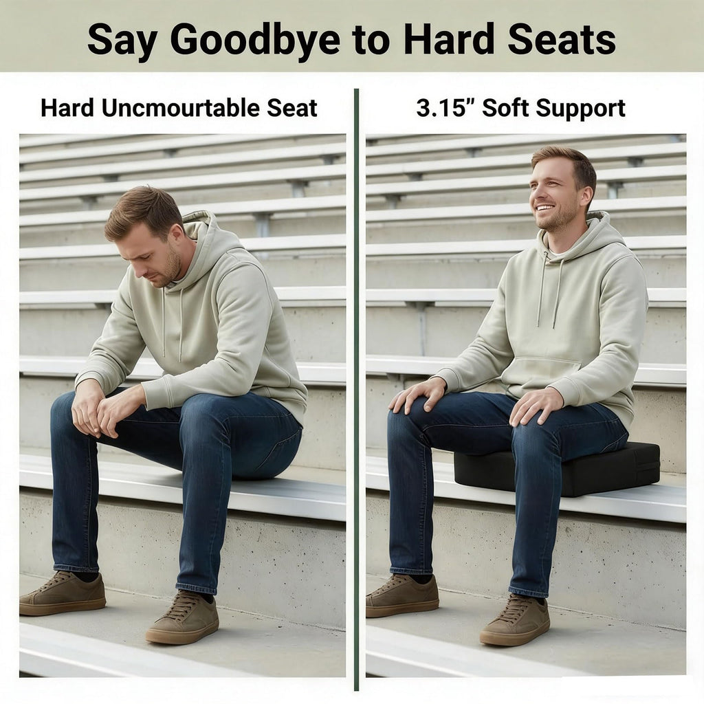 3.15 Inches Thick Portable Waterproof Stadium Seat Cushion B4278