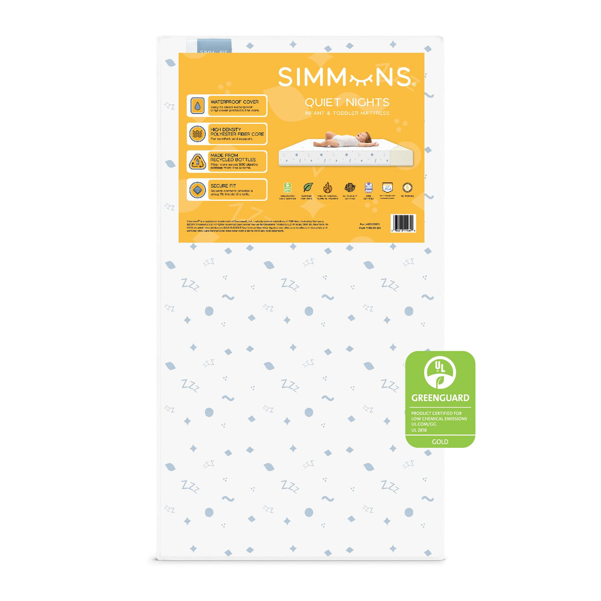 Dual Sided Baby Crib & Toddler Mattress A976