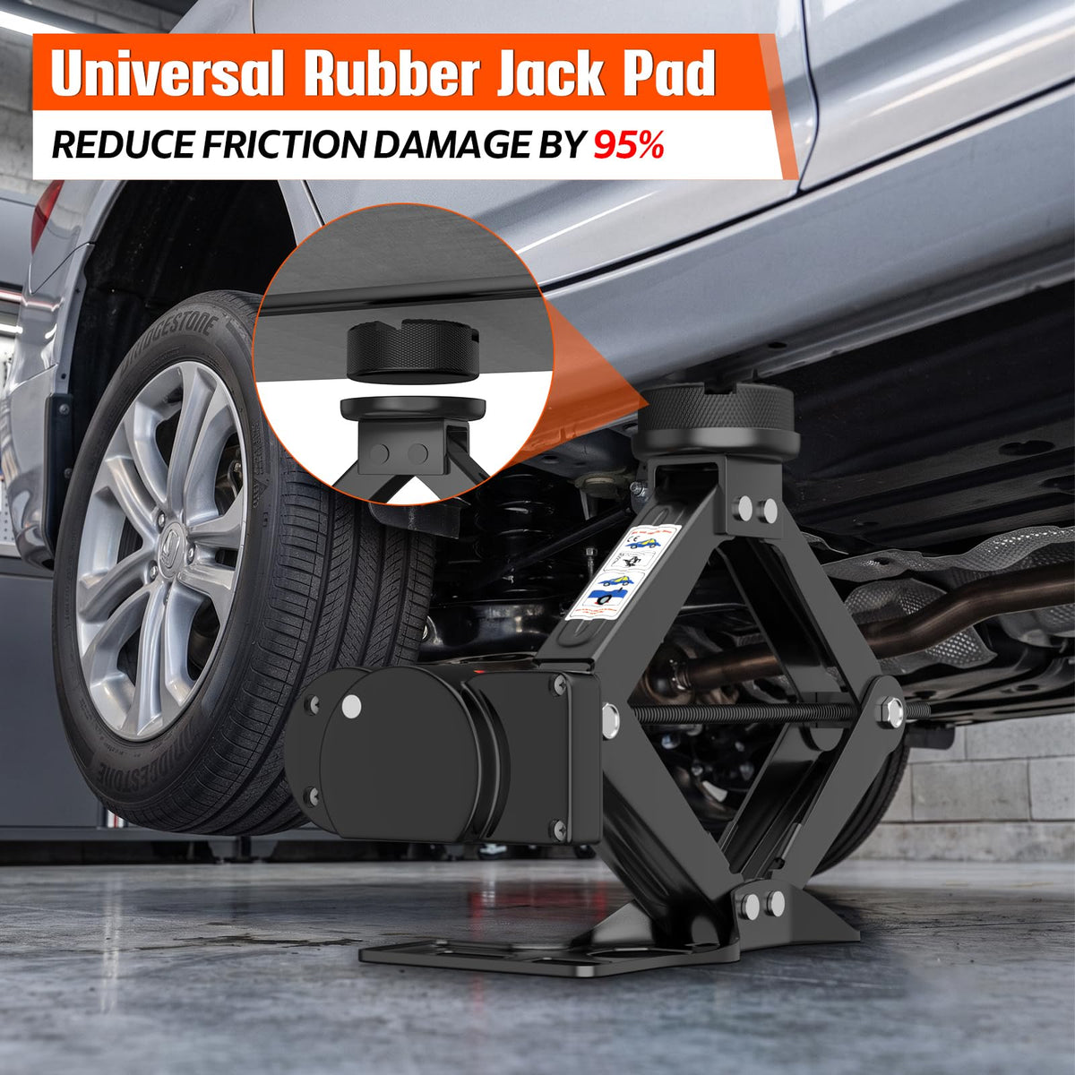 3 Ton Electric Car Jack Kit with Lug Wrench P510