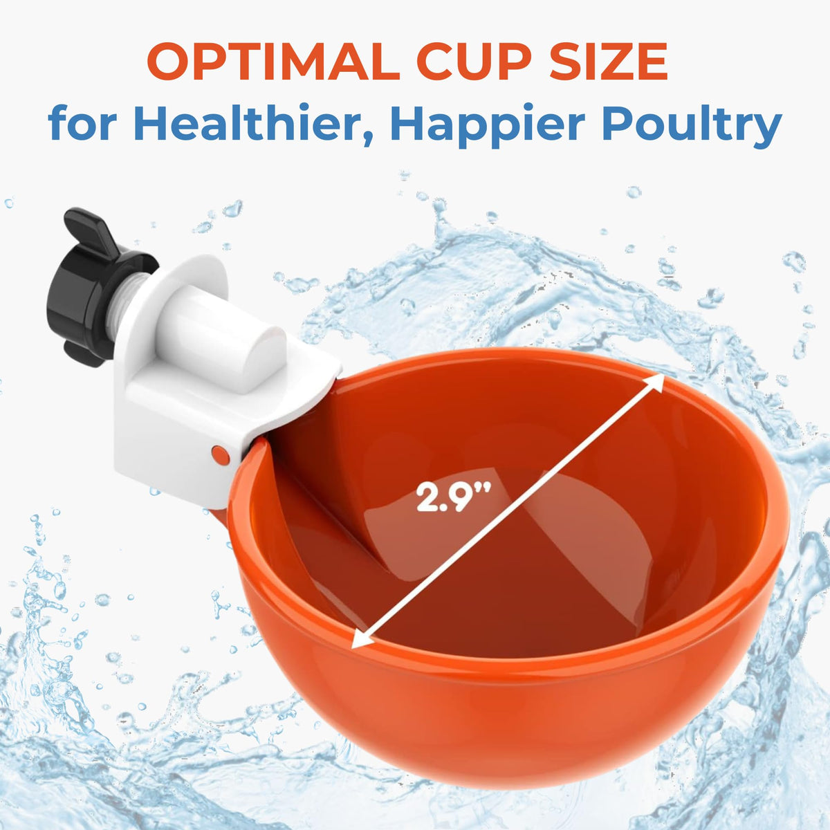 Large Automatic Chicken Waterer Cups 5-Pack Q443066
