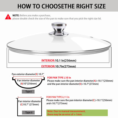 10 Inch Glass Pan Lid C3411