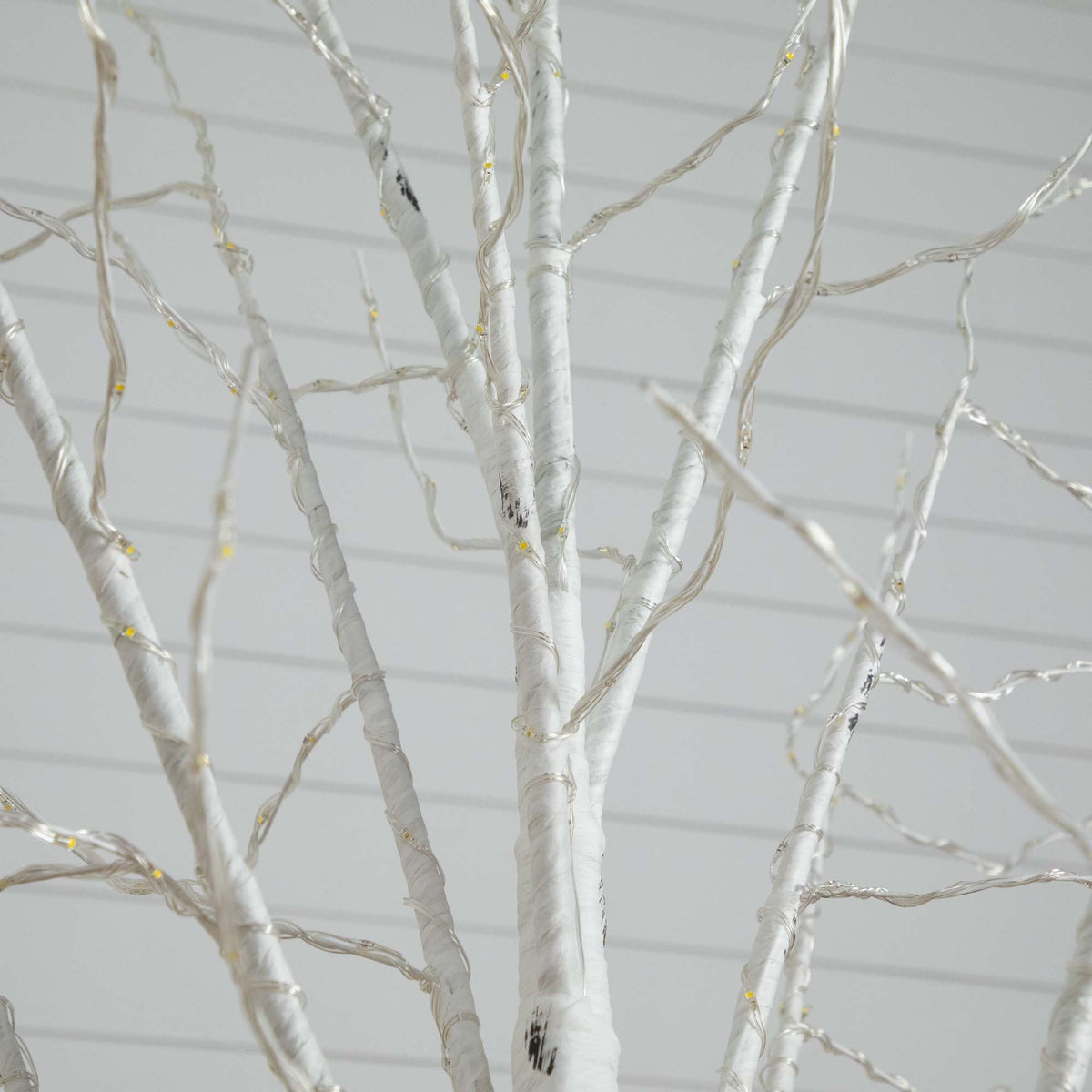 8-FT Pre-lit Artificial White Birch Tree with LED Lights Y18322