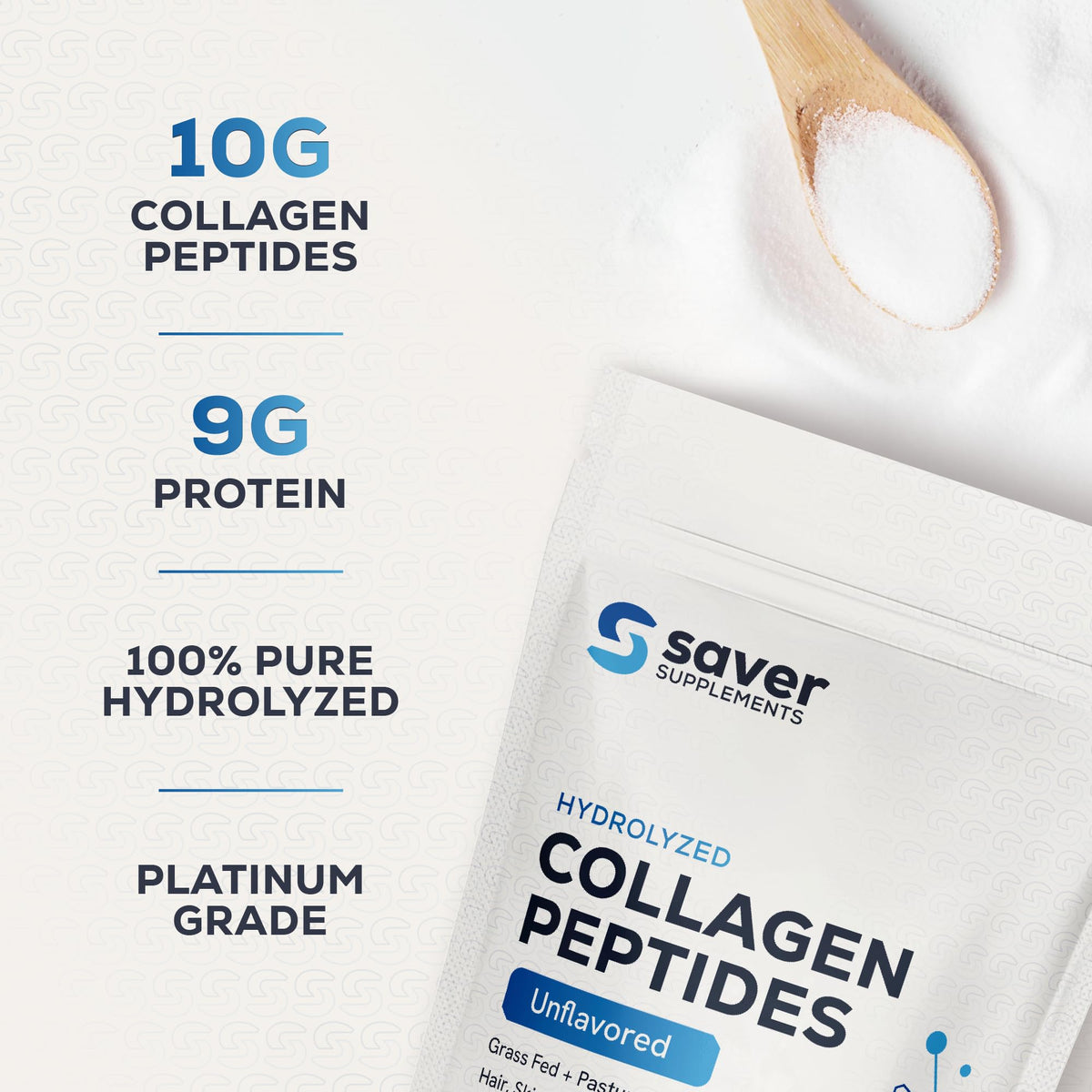 Collagen Peptides Powder, Unflavored, 10.58 oz B488