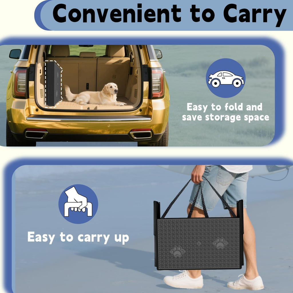 5-Step Foldable Non-Slip Plastic Dog Steps E662781