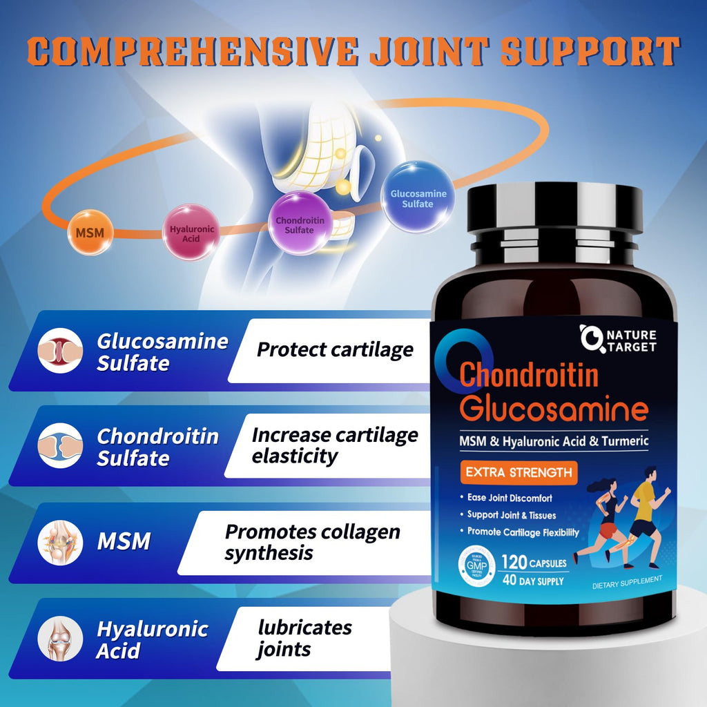 Probiotics with Glucosamine Chondroitin MSM Joint Support Supplement J998421