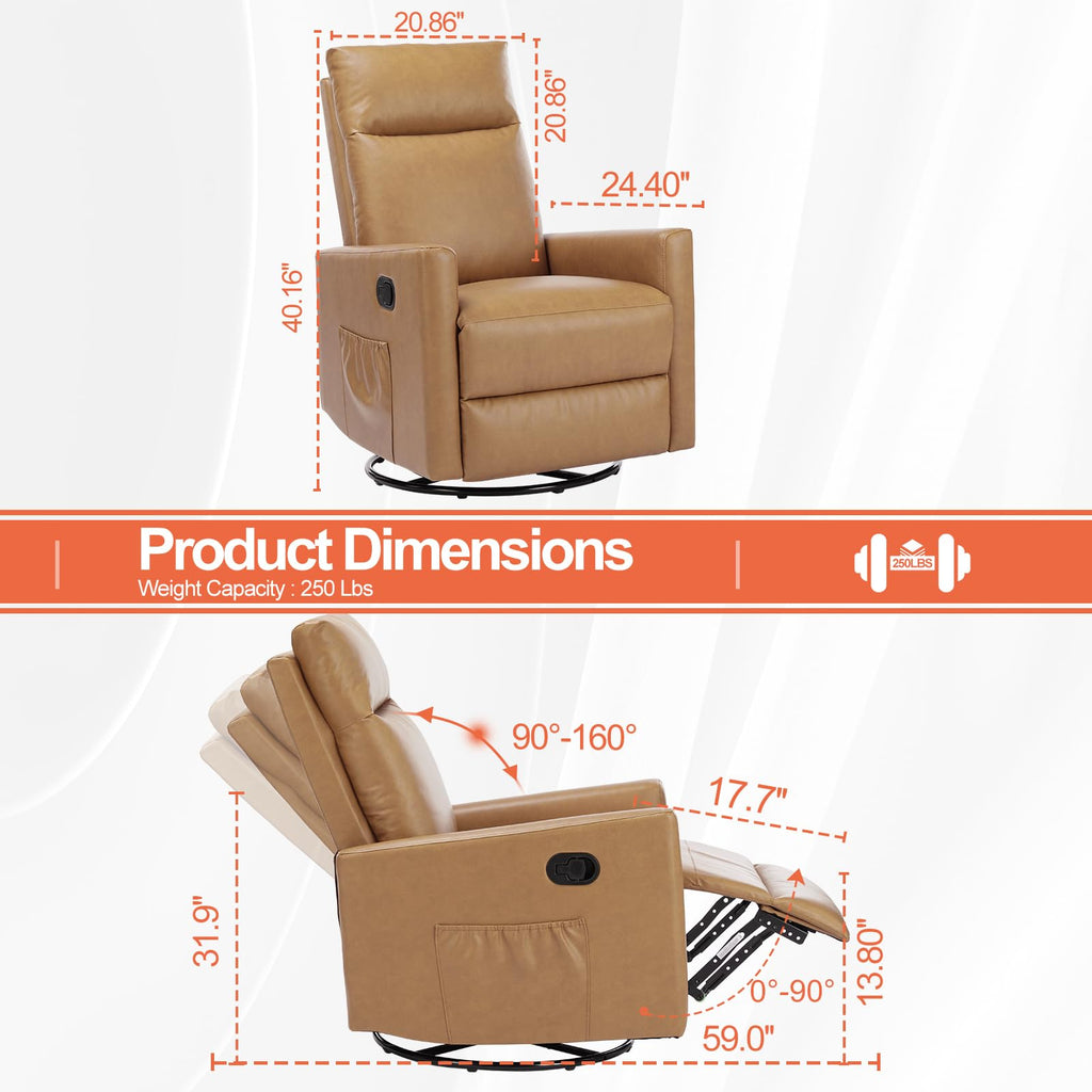 360 Swivel Rocker Recliner Chair D133589