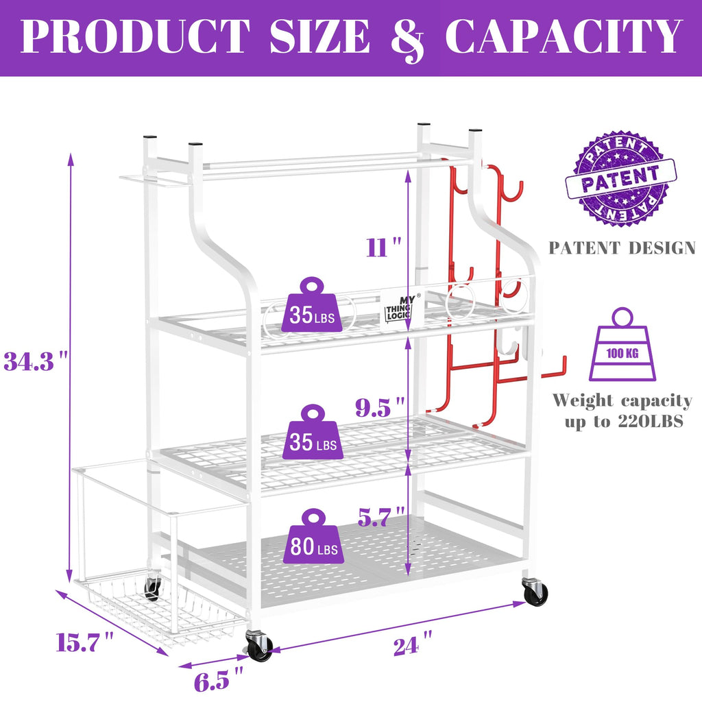 Home Gym Rack for Dumbbells, Yoga Mats and Workout Equipment L5047