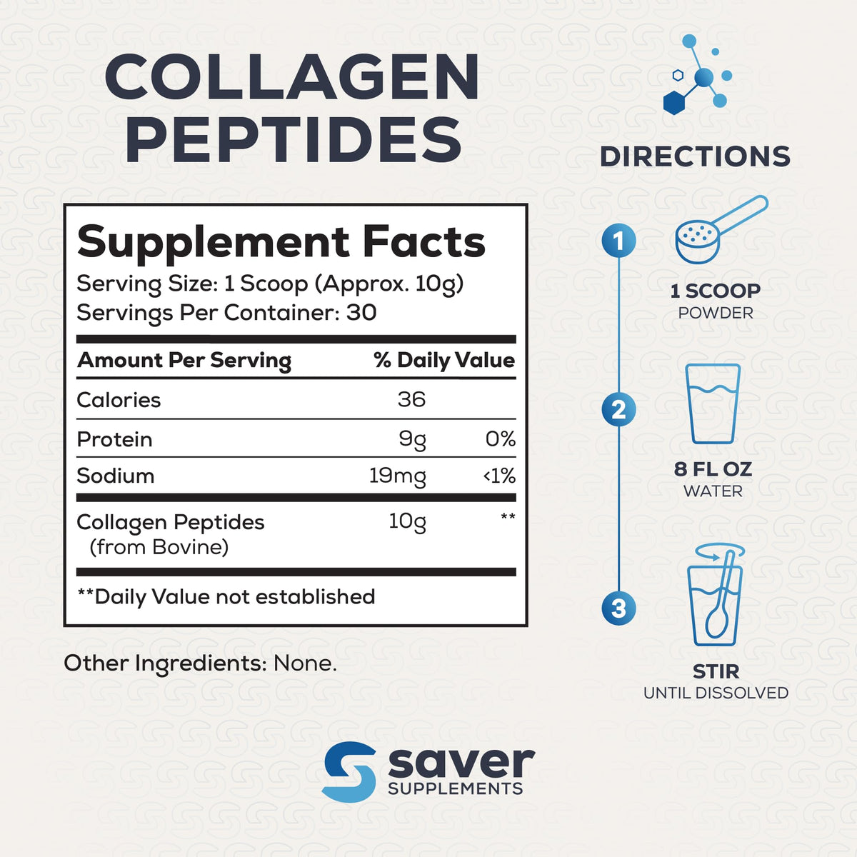 Collagen Peptides Powder, Unflavored, 10.58 oz B488