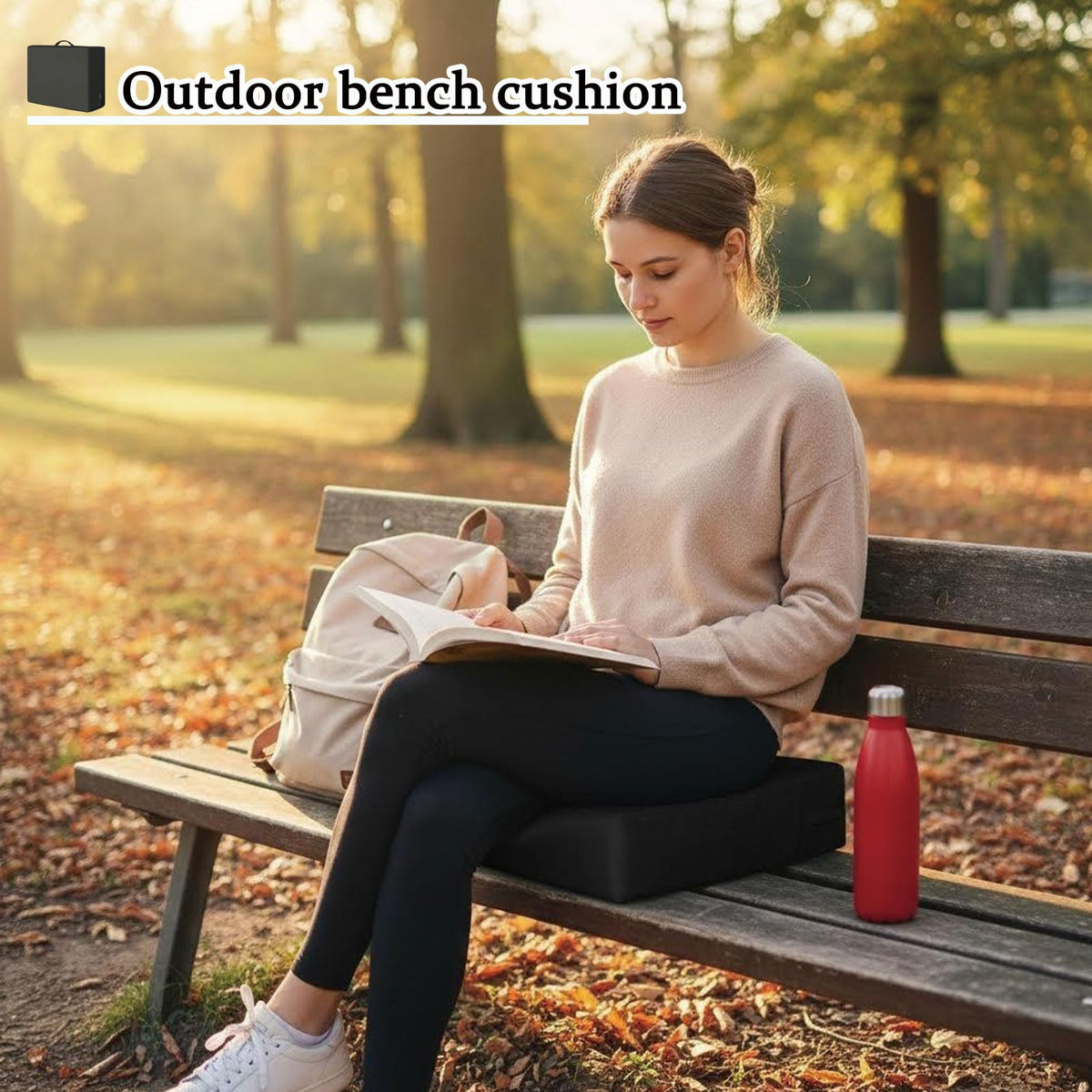 3.15 Inches Thick Portable Waterproof Stadium Seat Cushion B4278