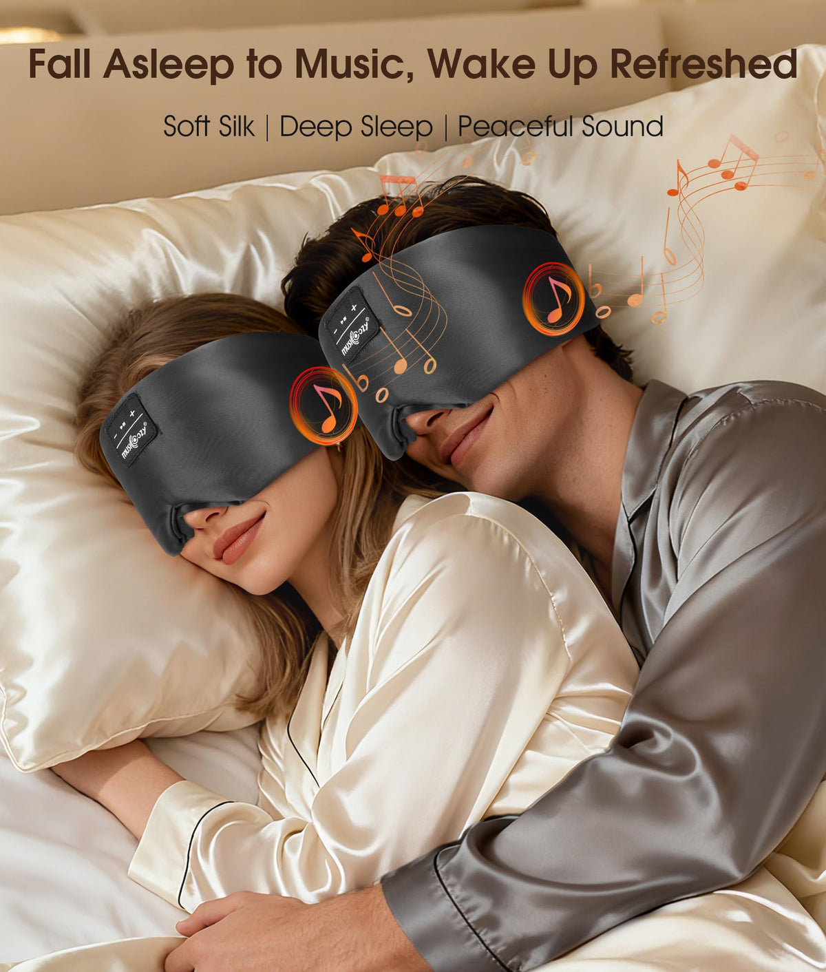 Silk Sleep Mask Bluetooth Headphones Y975