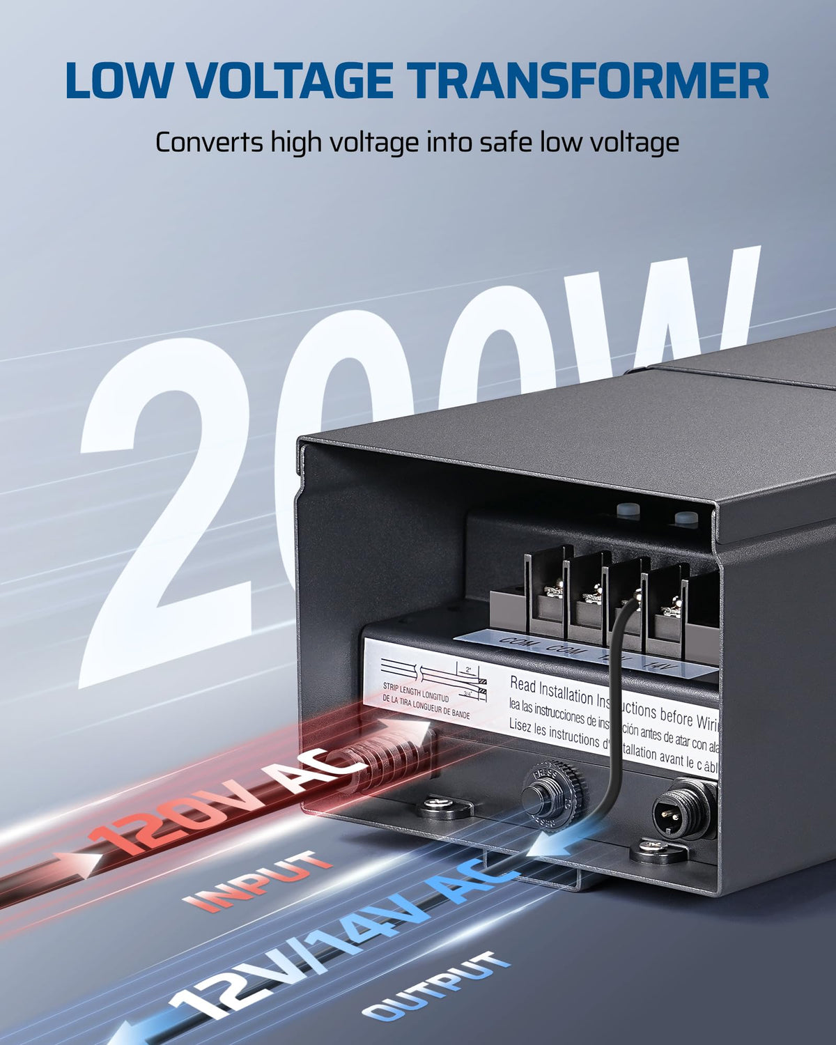 200W Low Voltage Landscape Lighting Transformer T351677