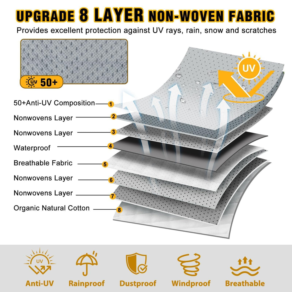 14-16ft 8 Layers Heavy Duty RV Cover H12378