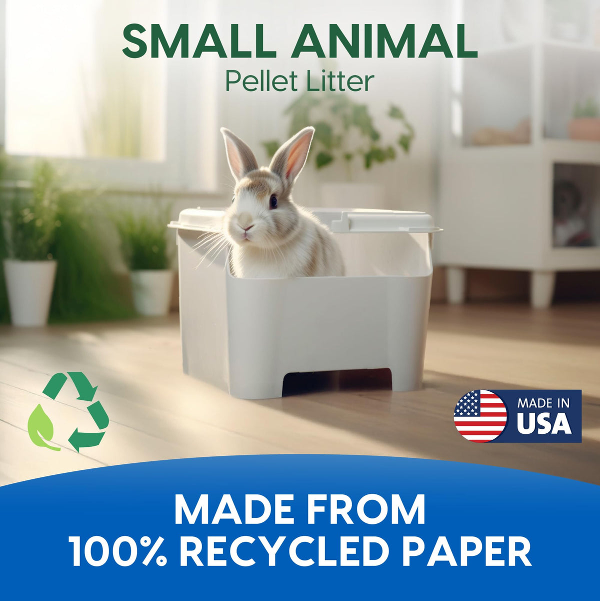 Recycled Paper Small Animal Litter Bedding, 10 Liters J7032