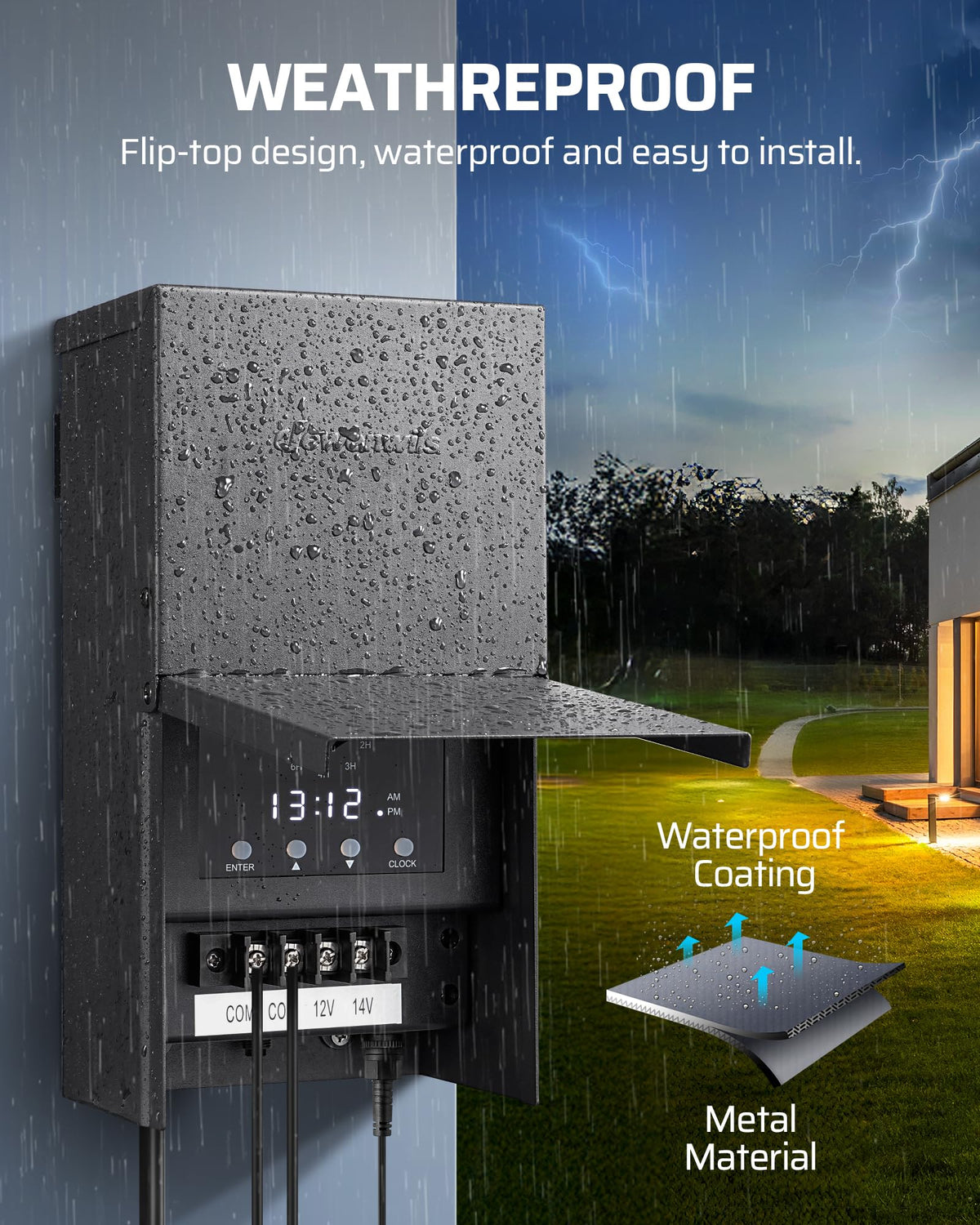 200W Low Voltage Landscape Lighting Transformer T351677