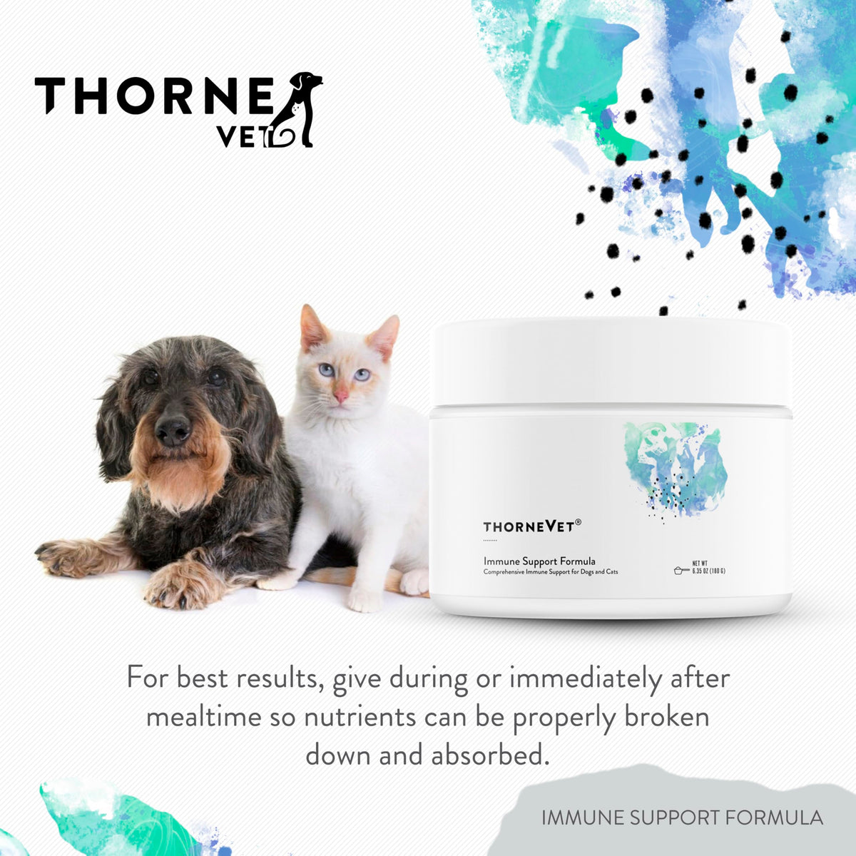 Immune Support Powder for Dogs & Cats, 90 Scoops C80750