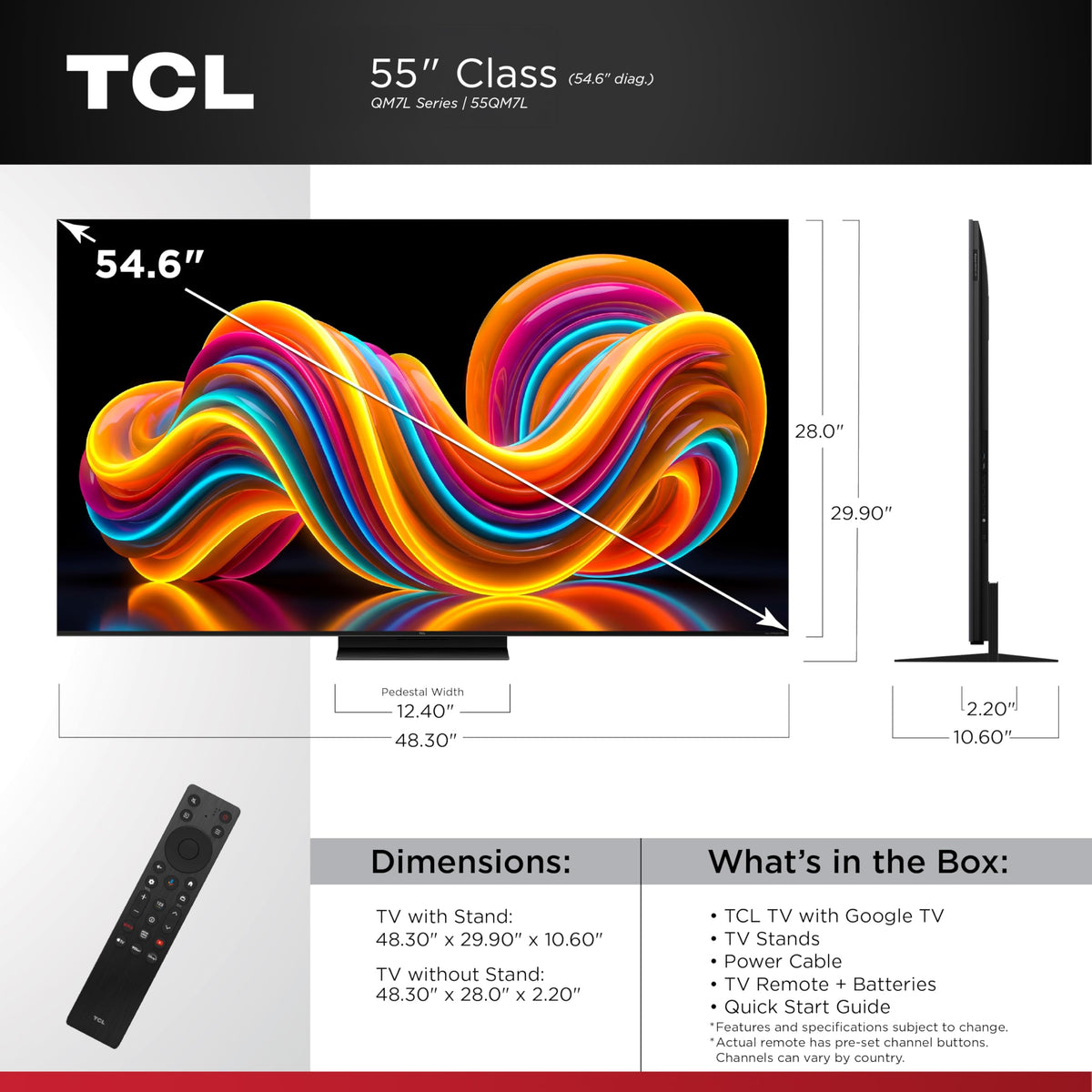 55 Inch QLED Smart TV R300