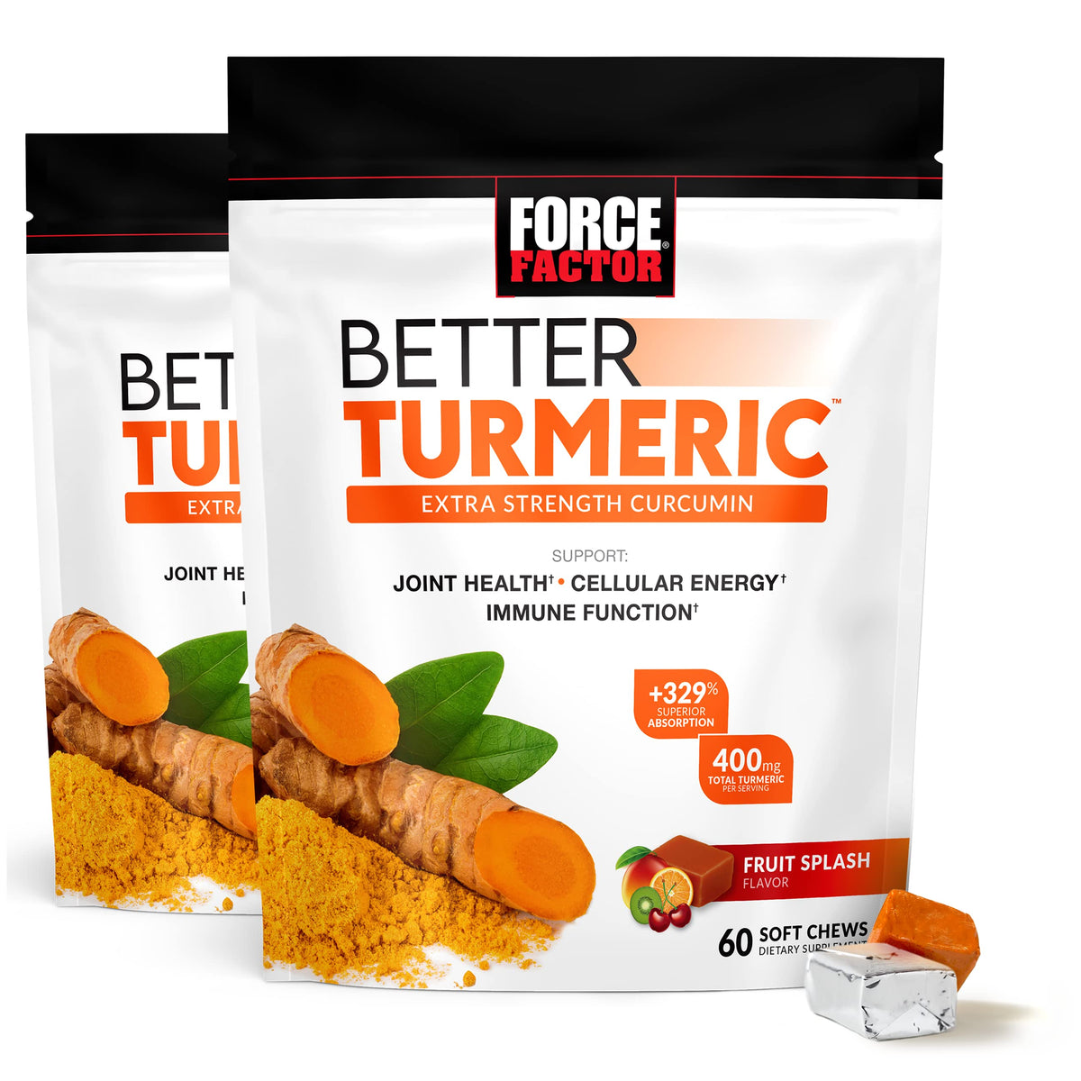Turmeric 120 Soft Chews & Beets 60 Soft Chews Bundle Q20677