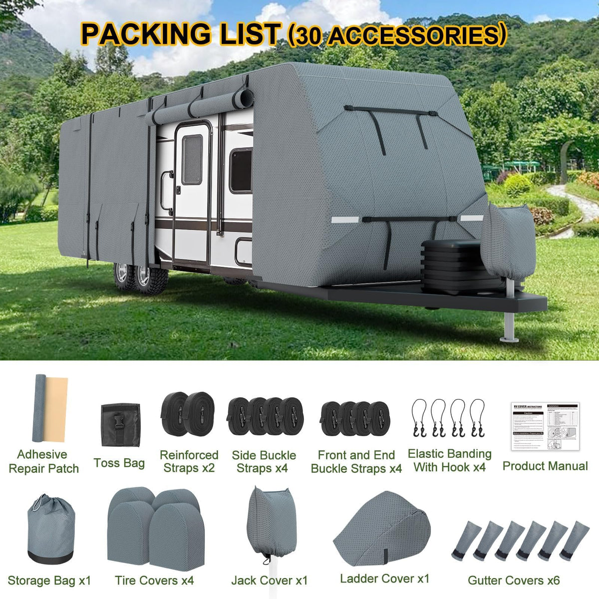14-16ft 8 Layers Heavy Duty RV Cover H12378