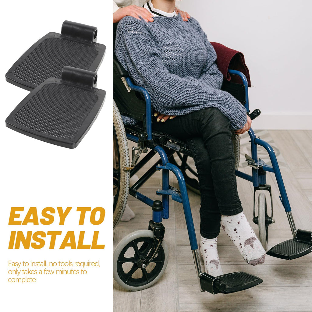 Heavy Duty Wheelchair Footplates Plastic Footrest Pair E891