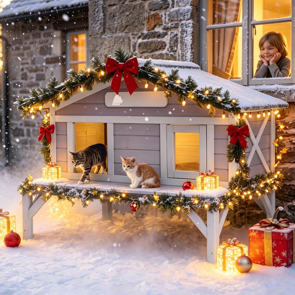 Waterproof Heated Cat House R414179