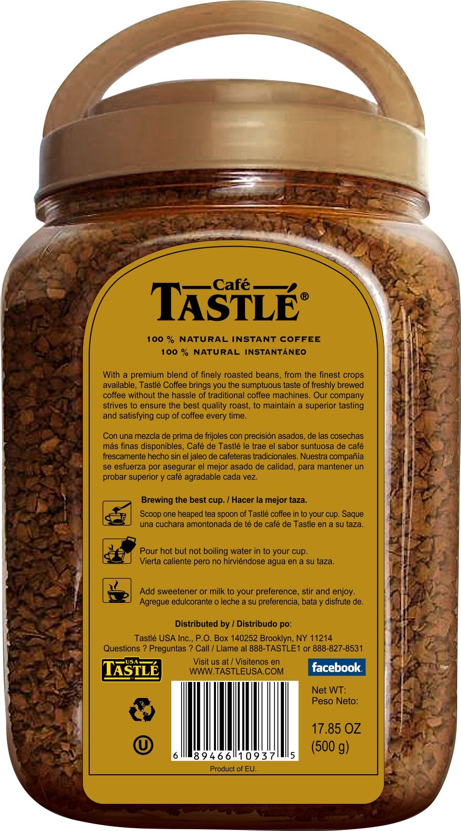 Gold Freeze Dried Instant Coffee 17.85 Ounce T1561