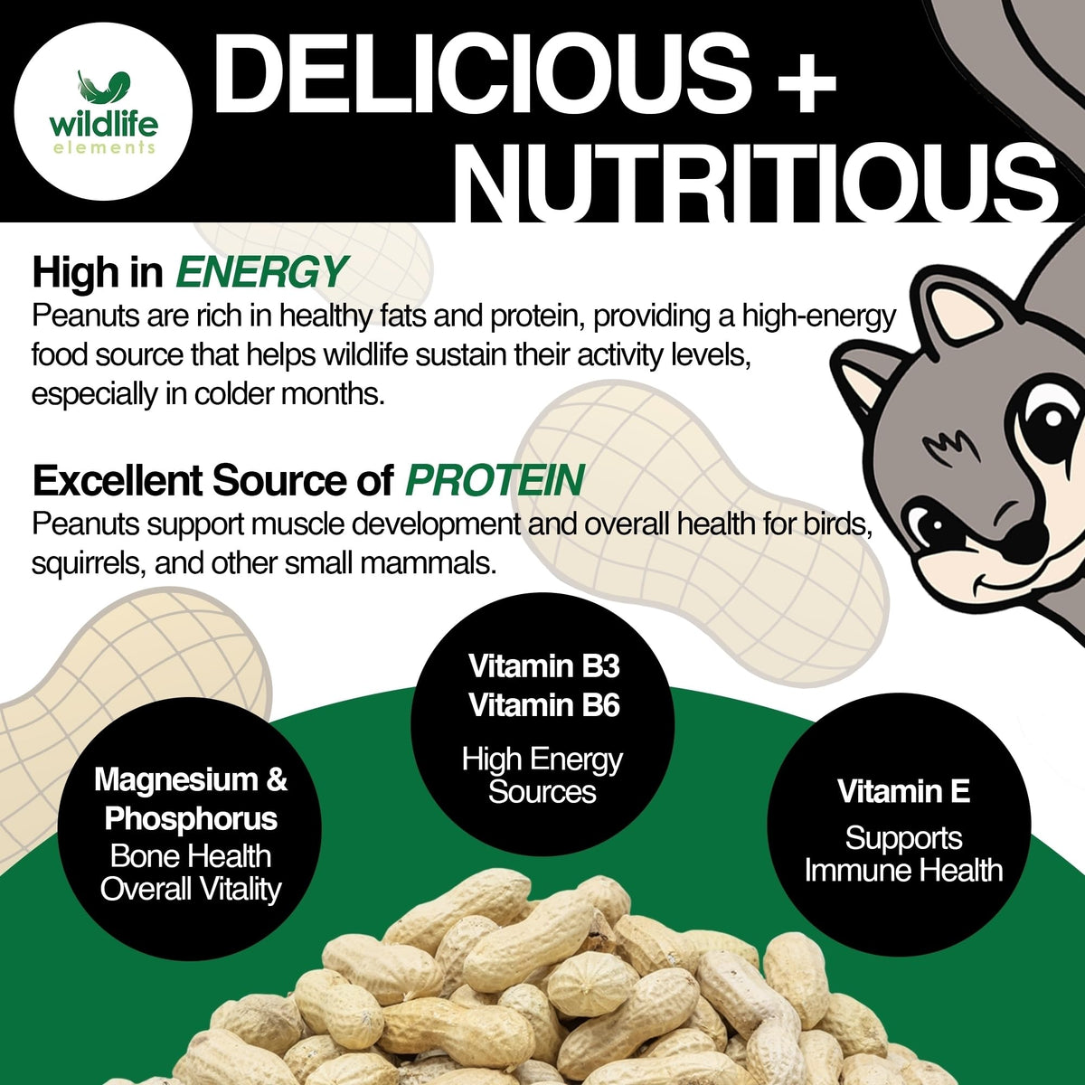 Raw In-Shell Peanuts Wildlife Food 25lb P99097