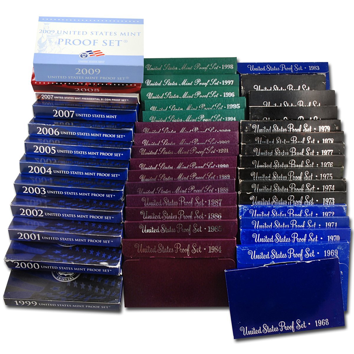 1968 S Proof Sets Complete Set Collection B78554