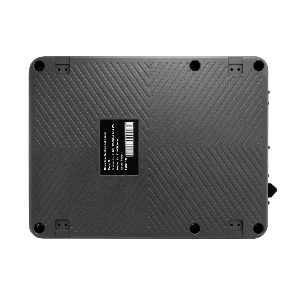 10" Inch Low Profile Underseat Car Subwoofer with Built in Amplifier J207