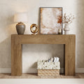 43-Inch Light Oak Brown Wood Console Table A331497