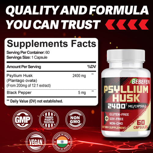 2400mg Psyllium Husk Capsules I81162
