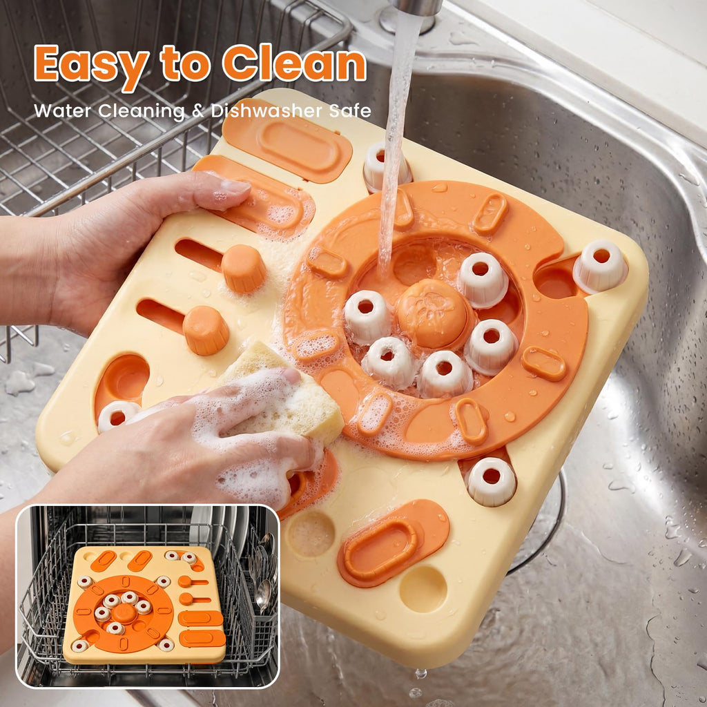 4-Level Interactive Dog Puzzle Toy with Suction Cups Z140