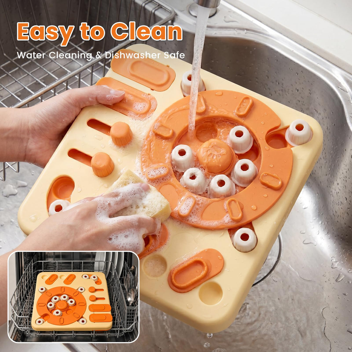 4-Level Interactive Dog Puzzle Toy with Suction Cups Z140