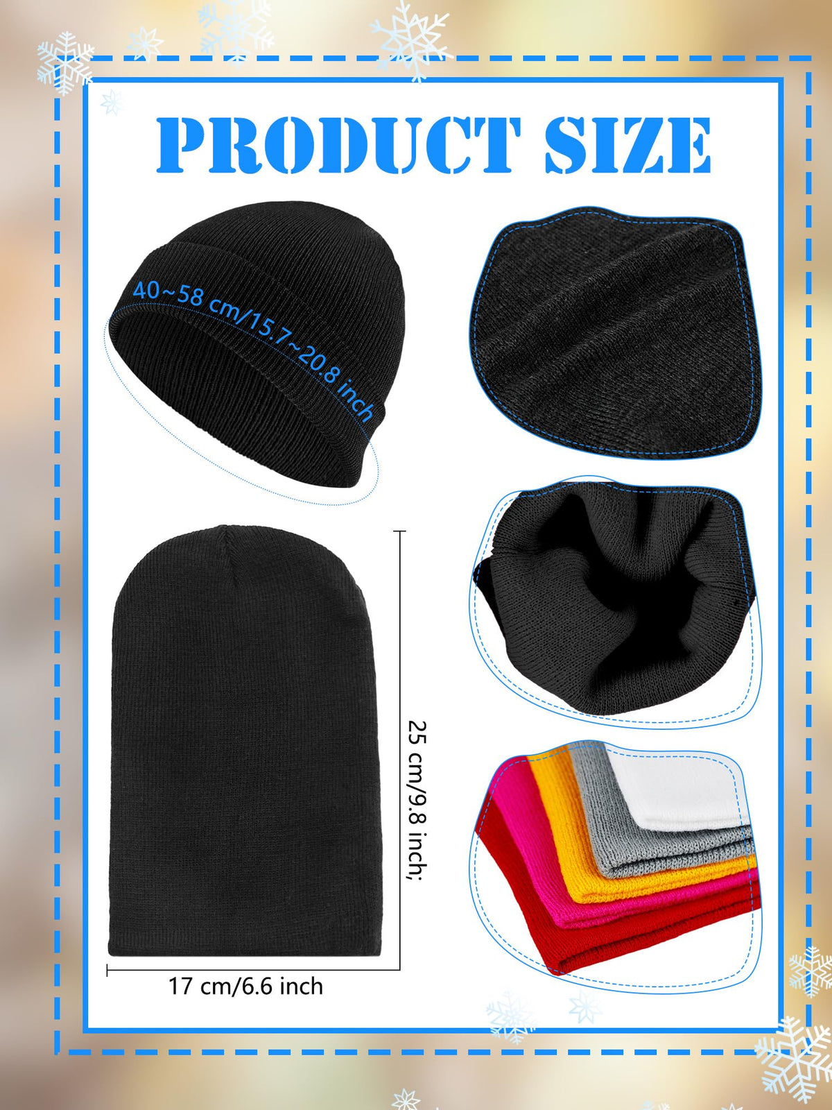 30 Pack Kids Winter Knit Beanies S16622