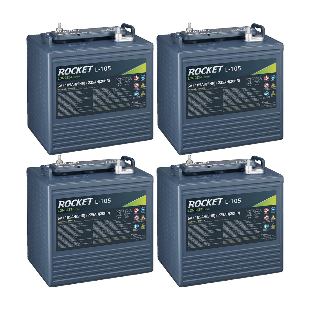 225Ah 6V Deep Cycle Battery Set of 4 K940499