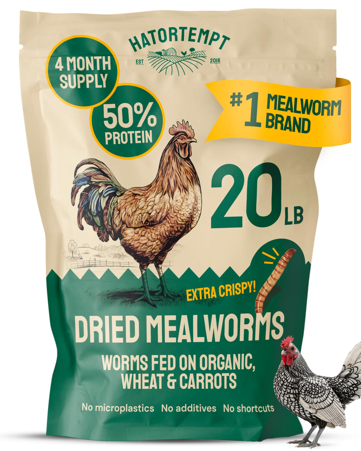 20lb Dried Mealworms Chicken Feed V210