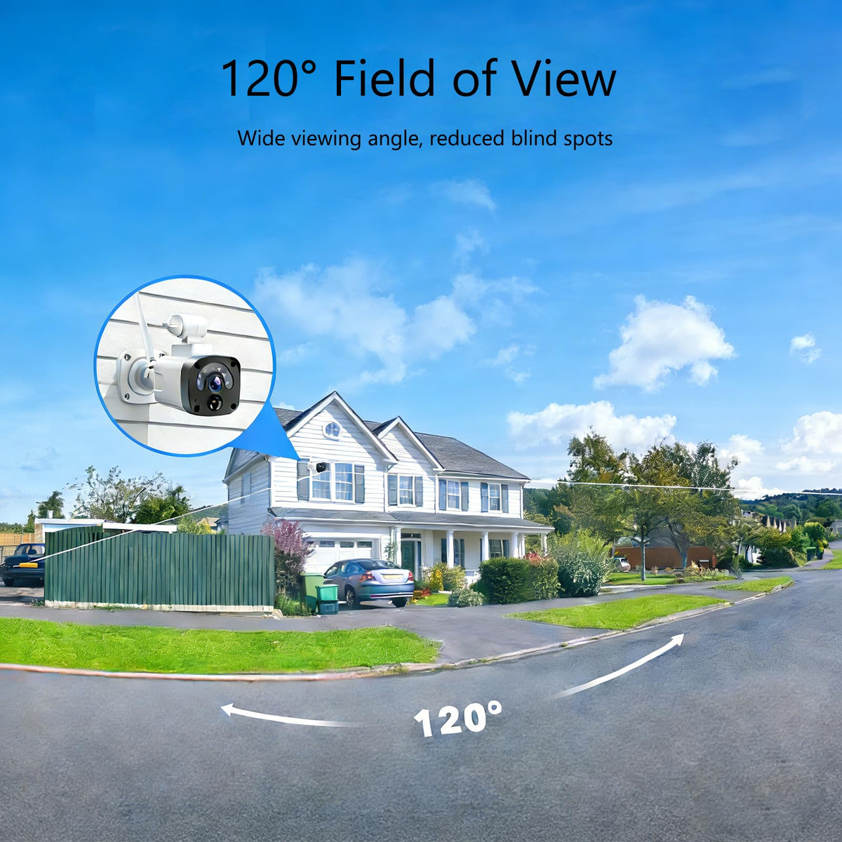 4MP Solar Security Cameras Wireless Outdoor WiFi Q5124