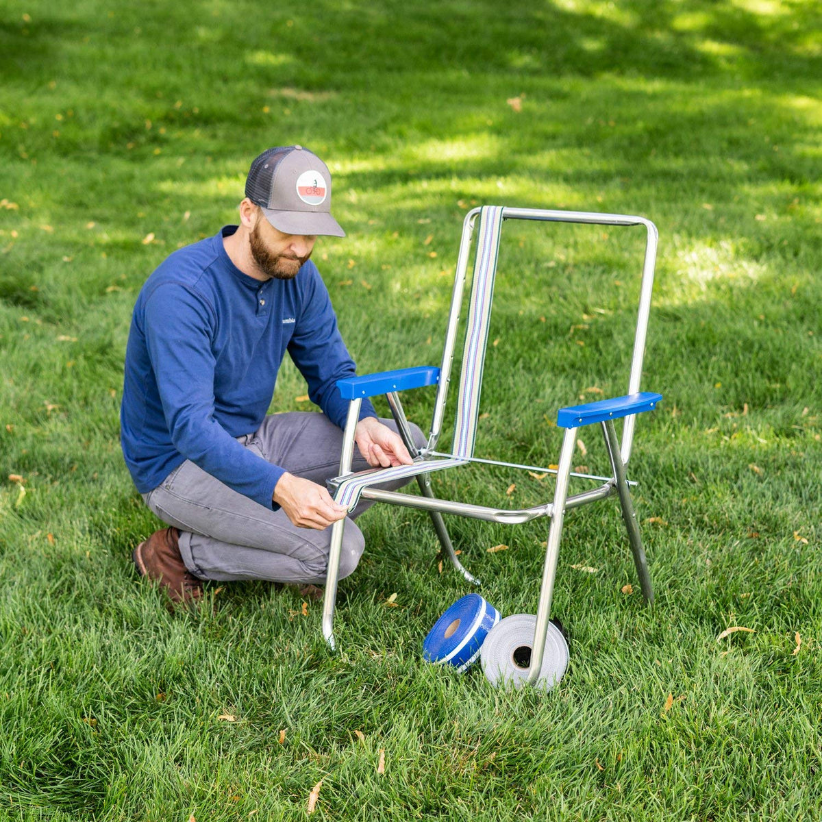 Replacement Lawn Chair Webbing, UV-Resistant Polypropylene Q5938