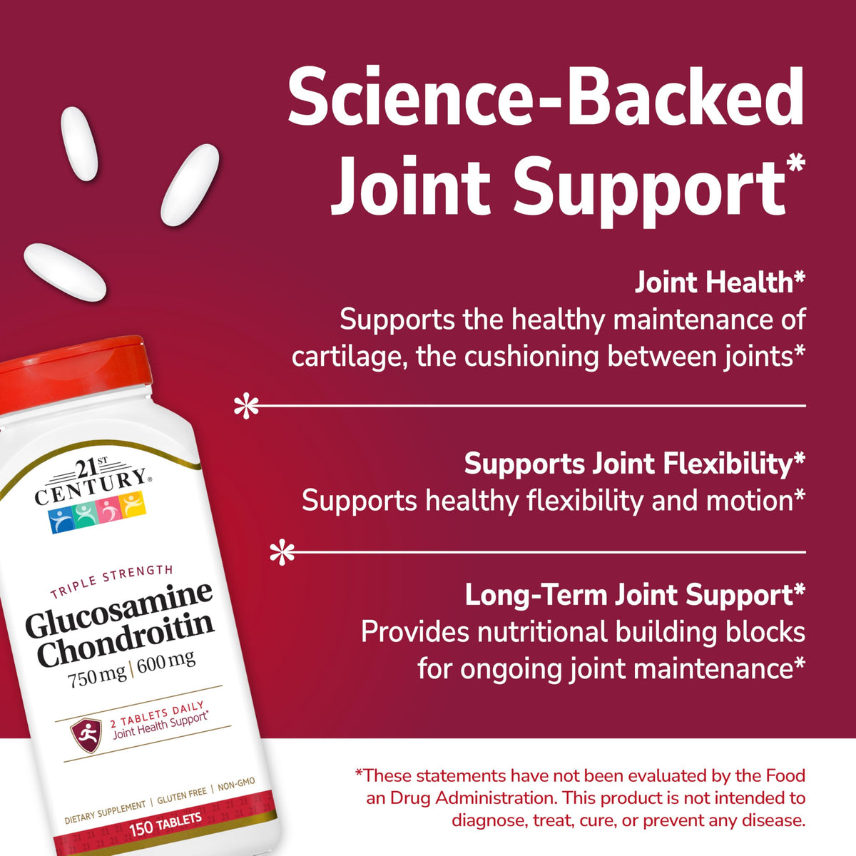 Glucosamine Chondroitin 750mg/600mg 150ct Q645