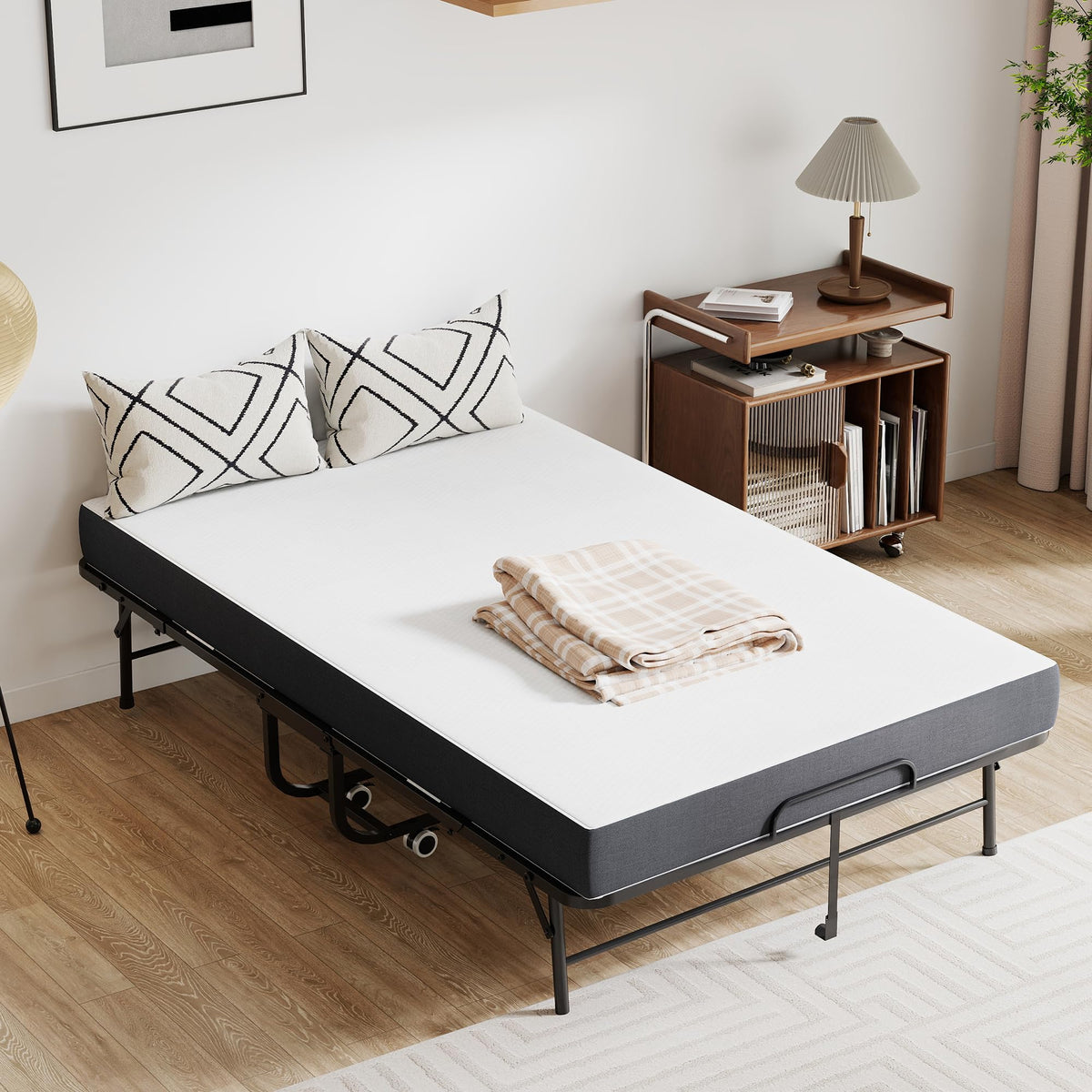 74"x 46" Folding Bed with Mattress O8733