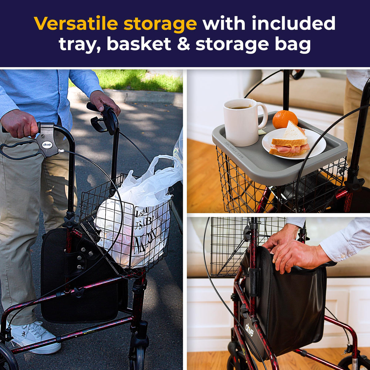 Foldable Rollator Walker K318245