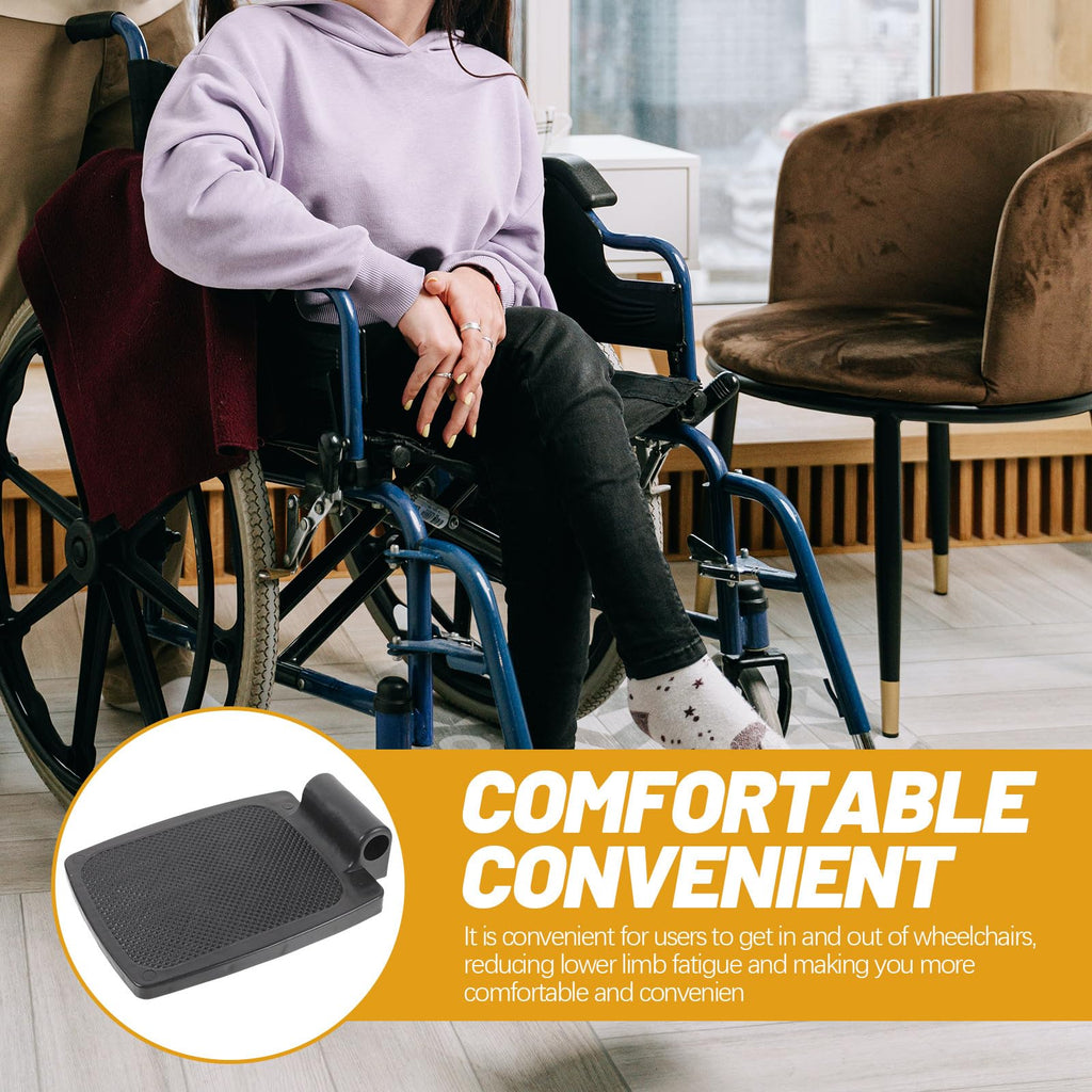 Heavy Duty Wheelchair Footplates Plastic Footrest Pair E891