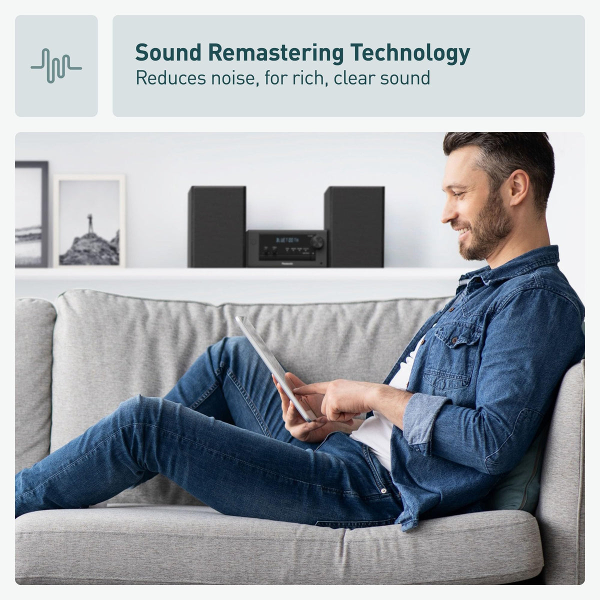 Compact Stereo System with CD Player, Bluetooth, FM Radio and USB, 80W U655