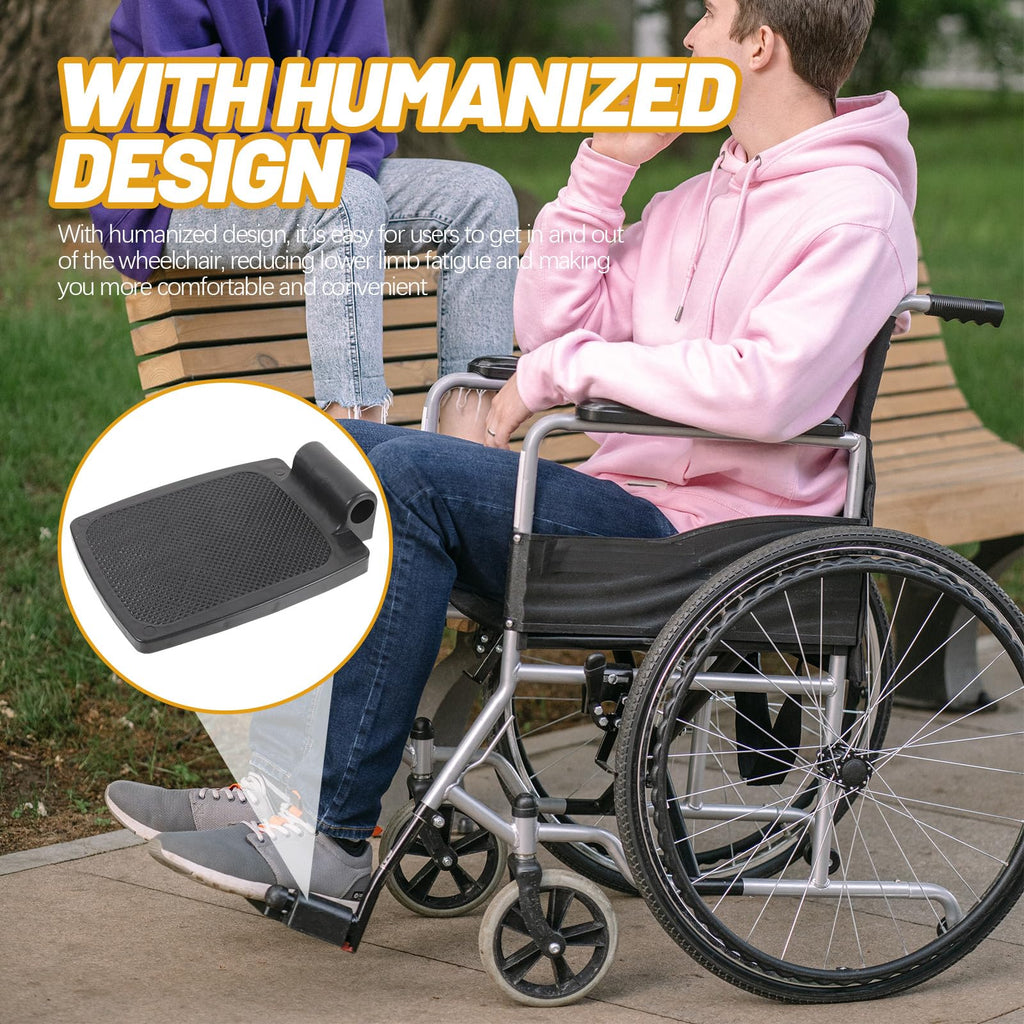 Heavy Duty Wheelchair Footplates Plastic Footrest Pair E891