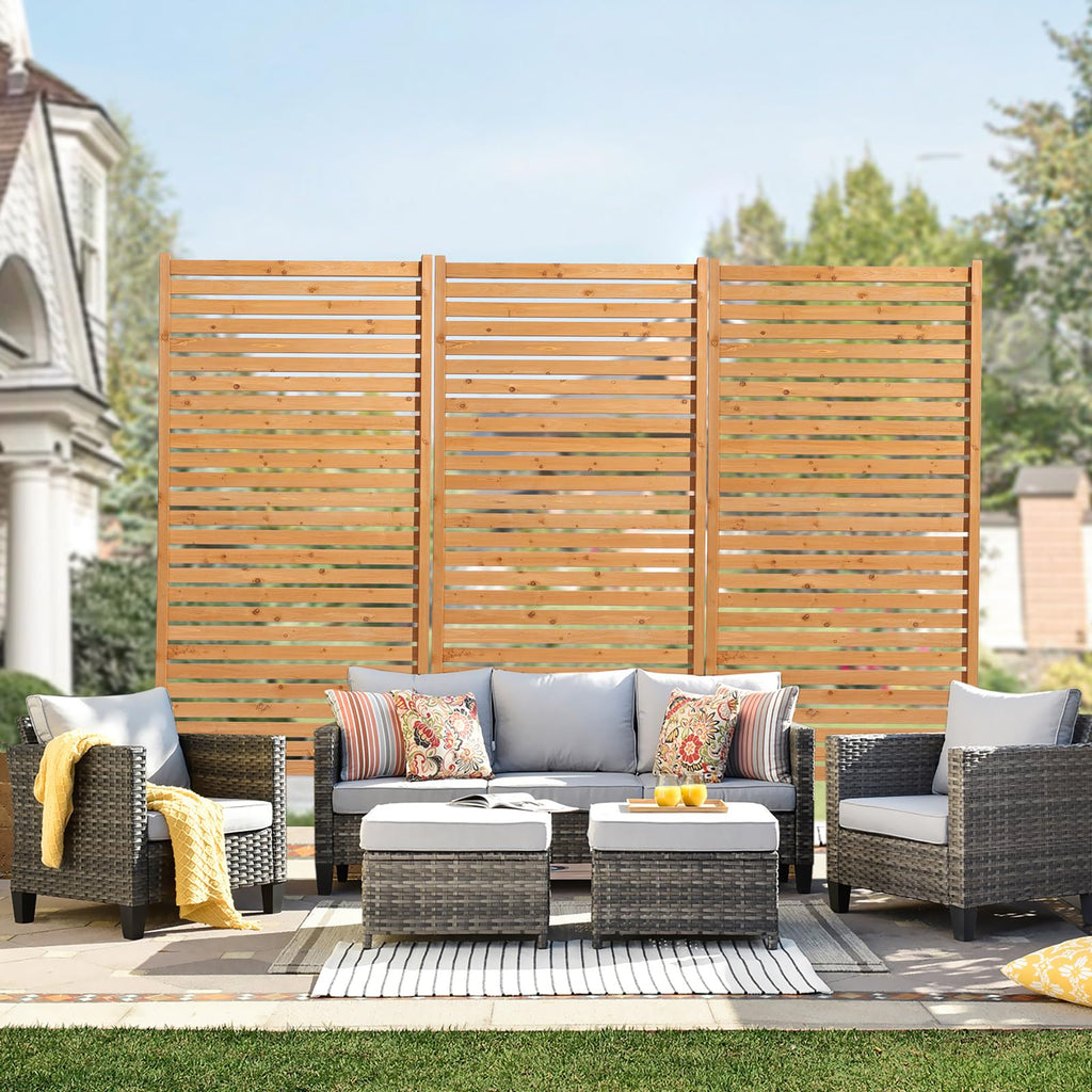 Wooden Privacy Screen 36" W x 73" H J8958
