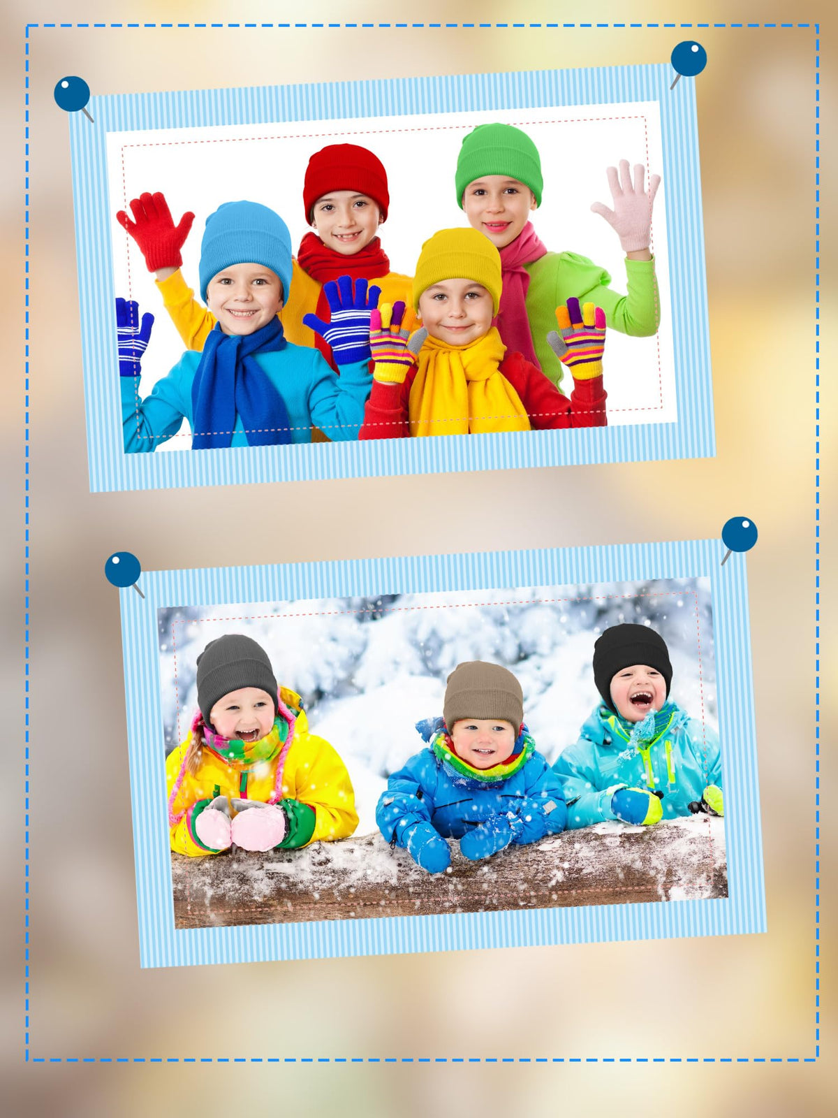 30 Pack Kids Winter Knit Beanies S16622