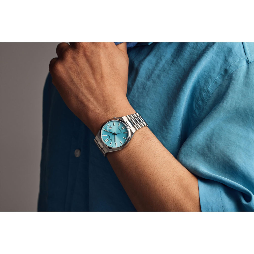 Automatic Sky-Blue Dial Stainless Steel Watch 40mm I360