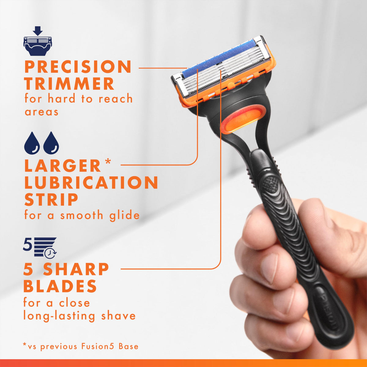 5-Blade Razor with 3 Blade Refills J26772