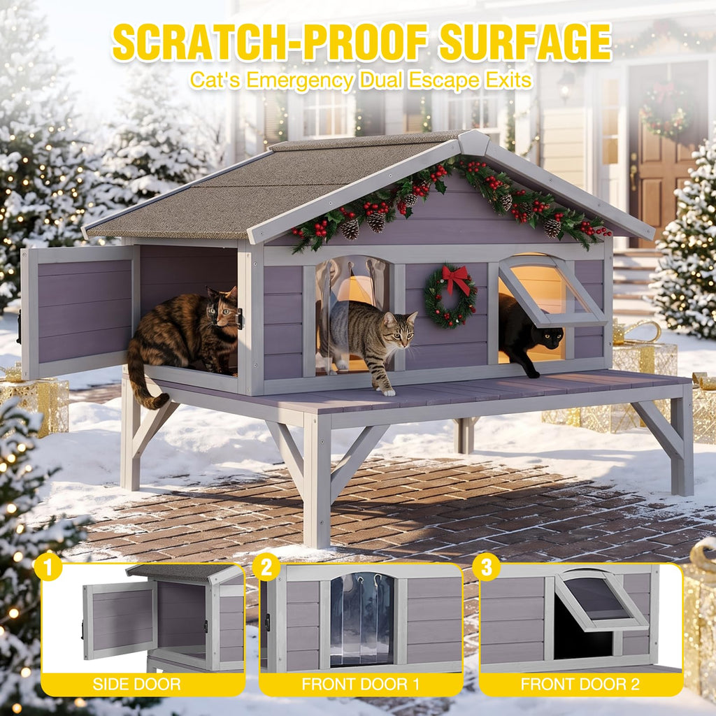 Waterproof Heated Cat House R414179