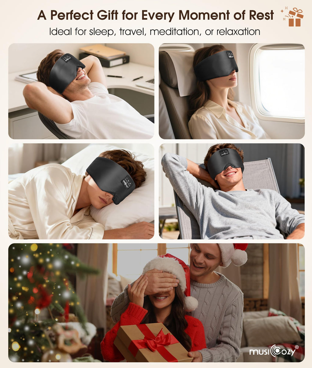 Silk Sleep Mask Bluetooth Headphones Y975